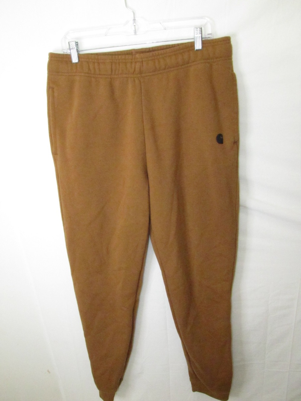 Carhartt Men's Brown Fleece Joggers - Classic Fit